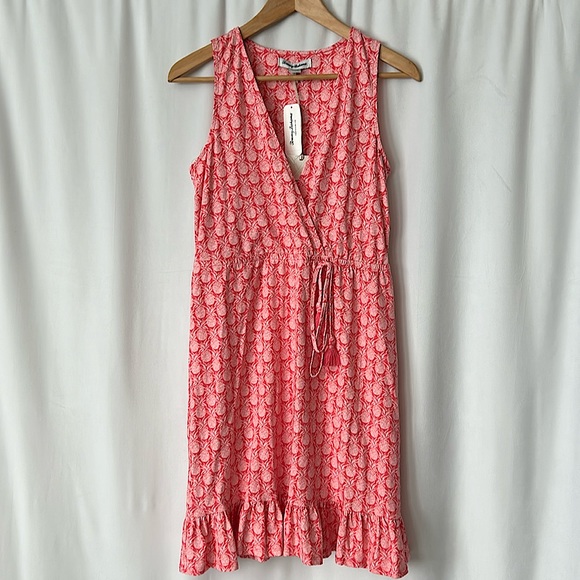 Tommy Bahama NWT Pink Tutti Frutti Pineapple Sleeveless Sundress **Size XS**🍍🍍 - Picture 2 of 7